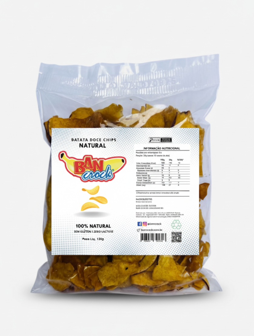 Batata Doce Chips Natural 120 g