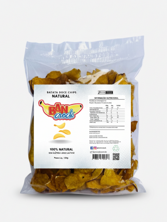 Batata Doce Chips Natural 120 g