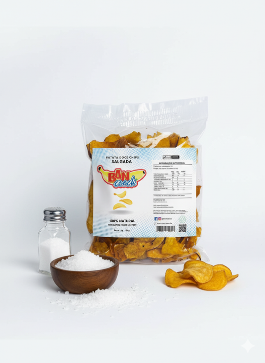 Batata Doce Chips Salgada 120 g