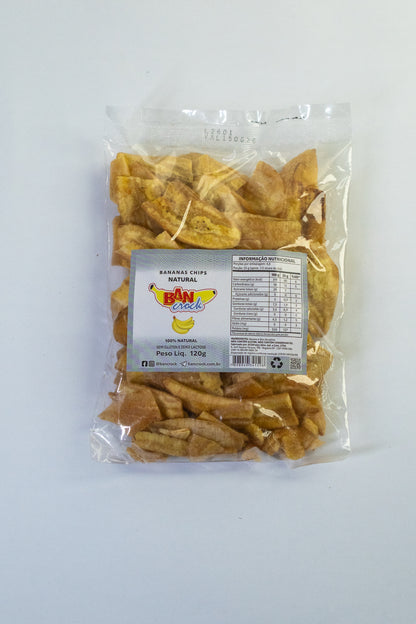 Bananas Chips Natural (Sem Tempero) 120g