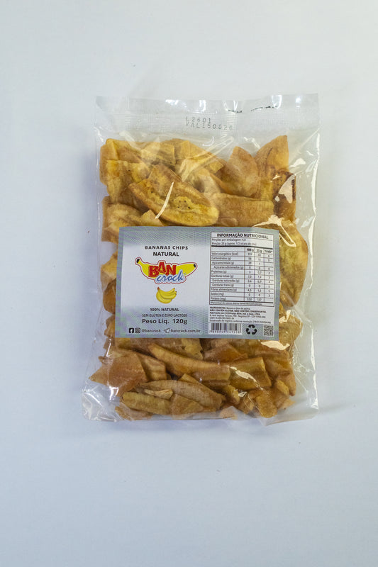Bananas Chips Natural (Sem Tempero) 120g