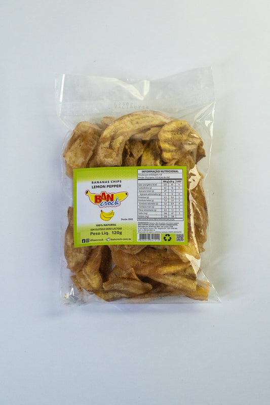 Bananas Chips Lemon Pepper 120g
