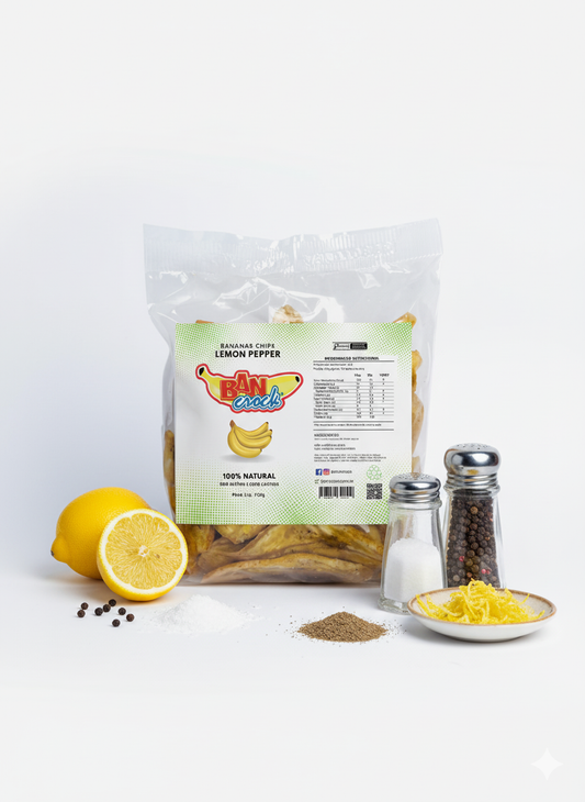 Bananas Chips Lemon Pepper 120g