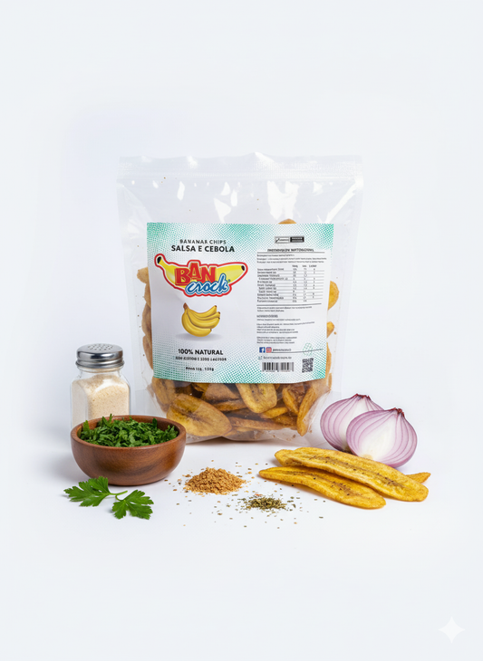 Bananas Chips Salsa e Cebola 120g
